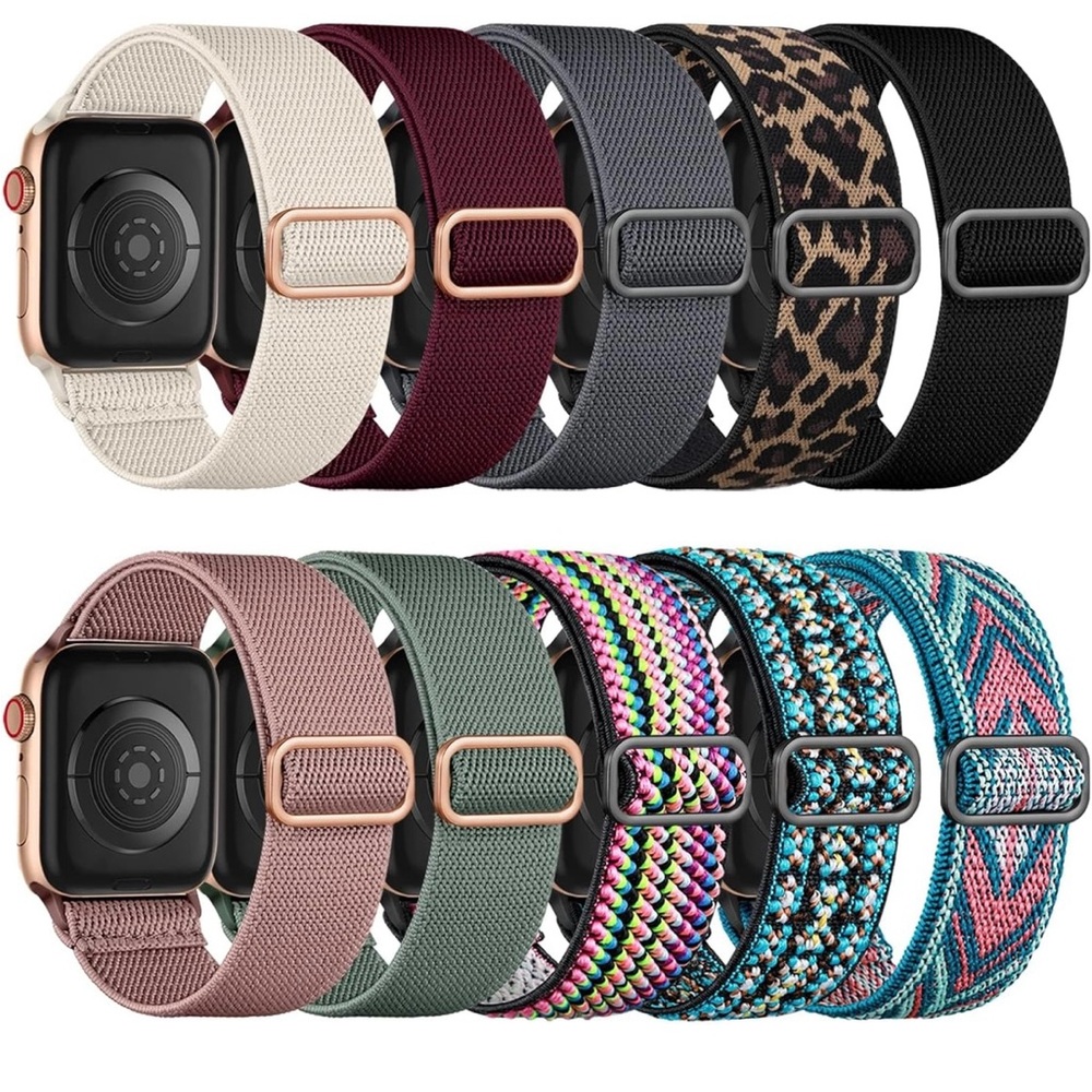 Malden 10 Pack Stretchy Solo Compatible Apple Watch Band